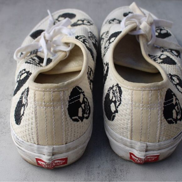 Vans Authentic 44 Dx Anaheim Factory Needlepoint Skulls Mens Size 11 - Picture 3 of 6